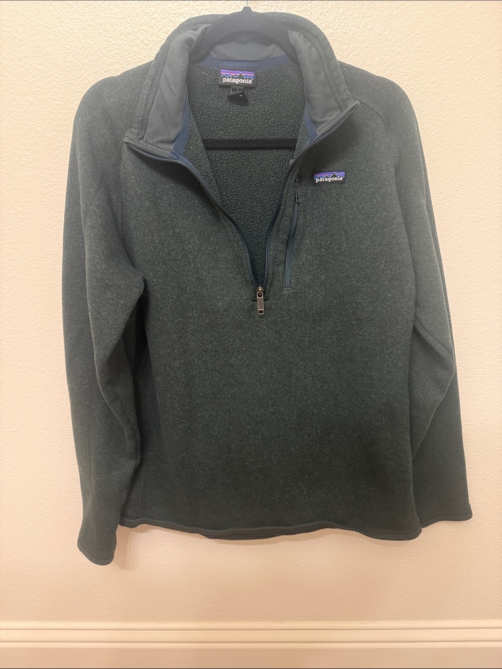 Patagonia Men’s Forest Green Half-Zip Fleece Pullover